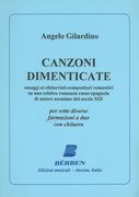 Canzoni Dimenticate : For Diverse Instruments In Duets With Guitar.