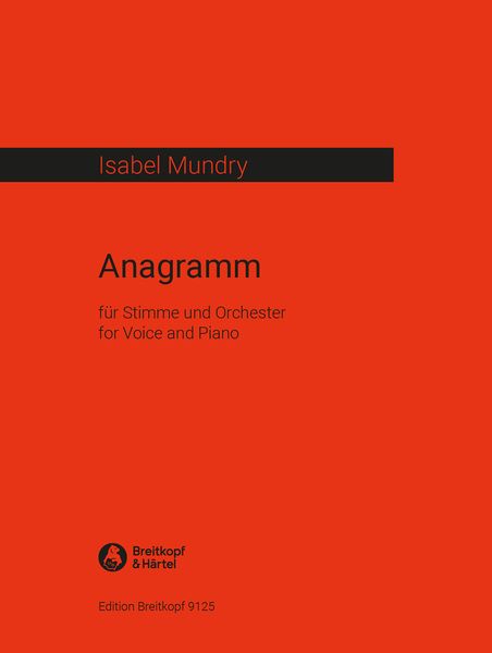 Anagramm : Für Stimme und Klavier (2000).