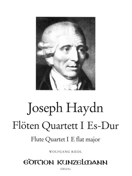 Quartet No. 1 In E Flat Major : For Flute, Violin, Viola and Cello / arranged by Wolfgang Riedl.