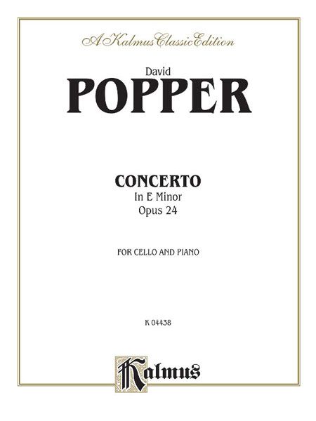 Concerto In E Major, Op. 24 : For Cello and Orchestra - Piano reduction.