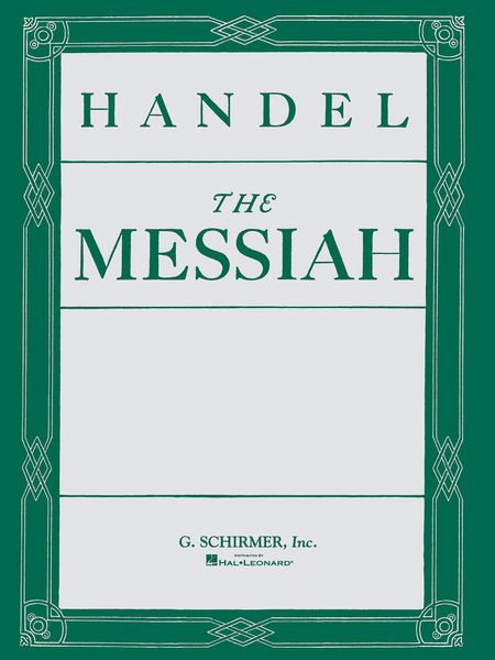 Messiah : A Sacred Oratorio.