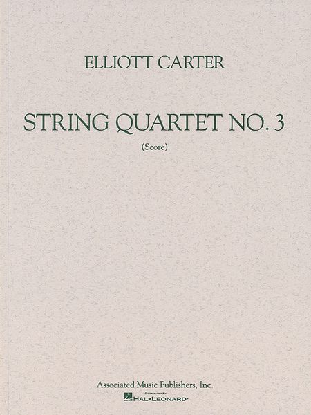 String Quartet No. 3 (1971) : 1998 Edition.