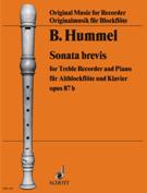 Sonata Brevis : For Treble Recorder and Piano.