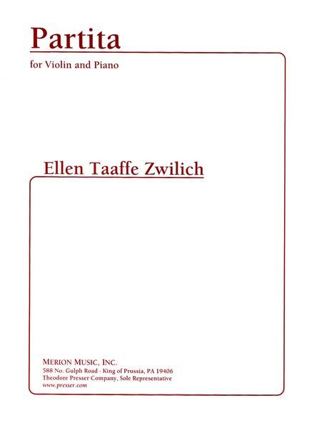 Partita : For Violin and Piano (2000).