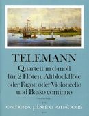 Quartet In D Minor (Tafelmusik II) : For 2 Flutes, Alto Recorder (Bassoon Or Cello) and Continuo.