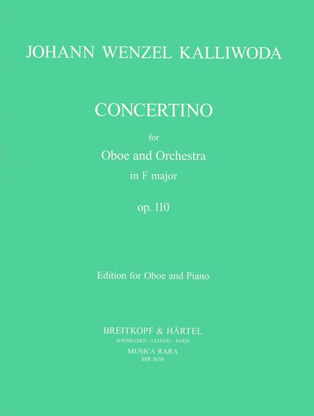 Concertino In F Major, Op. 110 : For Oboe and Orchestra - Edition For Oboe and Piano.