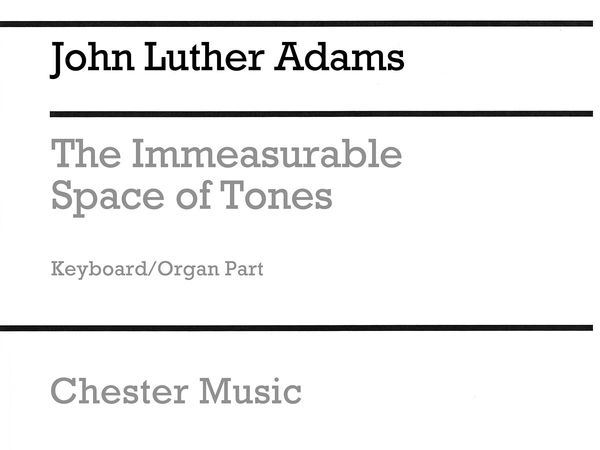 Immeasurable Space Of Tones : For Contrabass Instrument, Vibraphone, Piano, Organ and Violin.