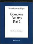 Complete Sonatas, Part 2 / edited by Lowell E. Lindgren.