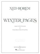 Winter Pages (Quintet In Twelve Movements) : For Clarinet, Bassoon, Violin, Violoncello & Piano.