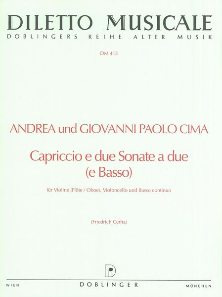 Capriccio/Sonata : For Two Violins and Continuo.