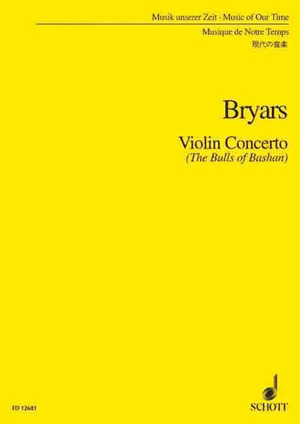 Violin Concerto (The Bulls of Bashan) : For Violin and Strings (2000).