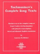 Rachmaninov's Complete Song Texts.