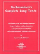 Rachmaninov's Complete Song Texts.