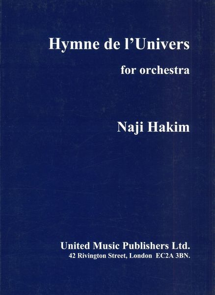 Hymne De l'Univers : For Orchestra.