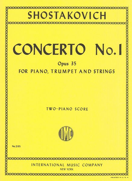 Concerto No. 1, Op. 35 In C Minor : For Piano, Trumpet & Strings - reduction For 2 Pianos, 4 Hands.
