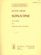 Sonatine In D Minor : For Violin & Guitar.