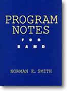Program Notes For Band.