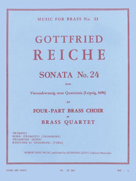 Sonata No. 24 : For Brass Quartet.