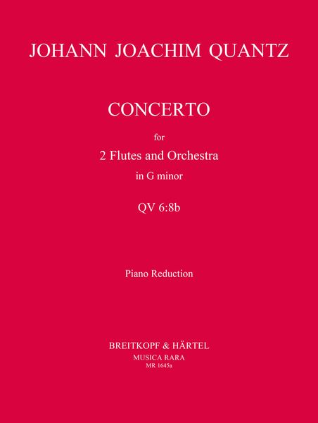 Concerto No. 1 In G Minor : For 2 Flutes and Orchestra - Piano reduction.