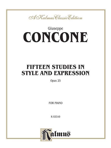 Fifteen Studies In Style and Expression, Op. 25 : For Piano.