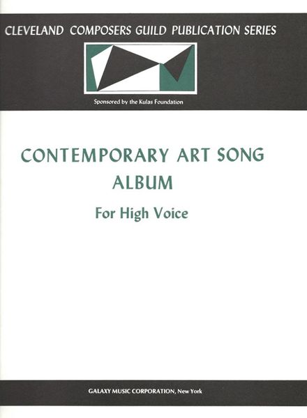 Contemporary Art Song Album, Book 1 : For High Voice and Piano.