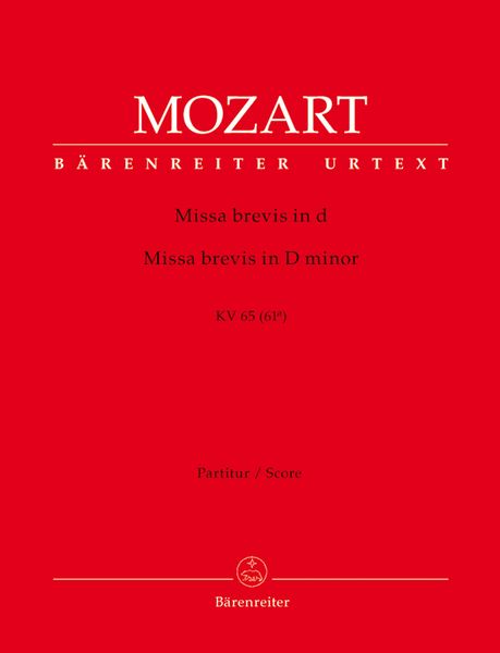 Missa Brevis In D Minor, K. 65 (61a).