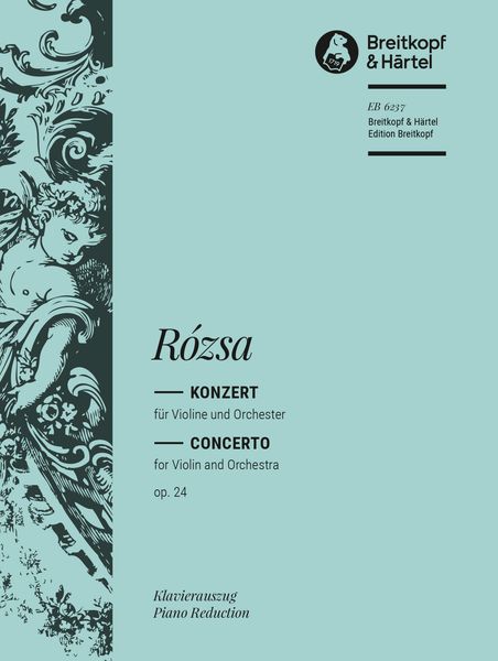 Concerto, Op. 24 : For Violin and Orchestra - Piano reduction by The Composer.