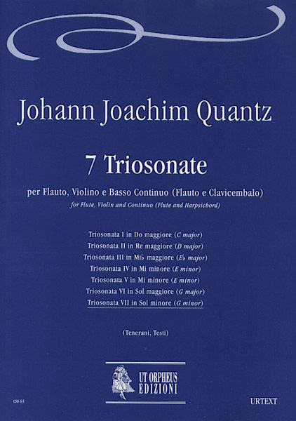 7 Triosonate : Per Flauto, Violino E Basso Continuo / Vol. 7 : Triosonata VII In Sol Minore.