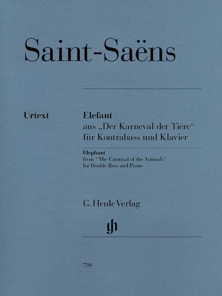 Elefant Aus der Karneval der Tiere : Für Kontrabass und Klavier.