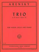 Trio In D Minor, Op. 32 : For Violin, Violoncello and Piano.