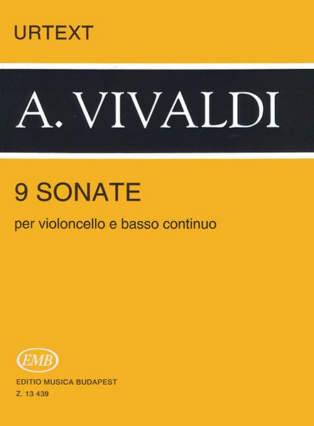 9 Sonate Facili Del Barocco Italiano : Per Violino E Basso Continuo O Violino E Violoncello.