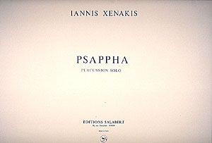 Psappha : For Percussion Solo.
