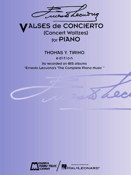 Valses De Concierto : For Piano / arranged by Thomas Y. Tirino.
