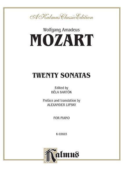 Twenty Sonatas : For Piano (Ed. by Bela Bartok) / Preface & Transl. by Alexander Lipsky.