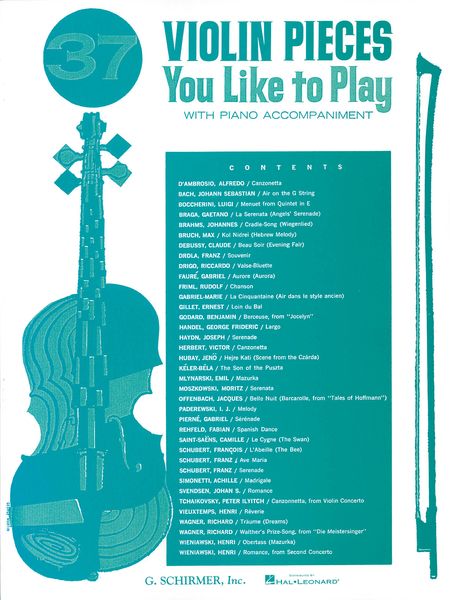 37 Violin Pieces You Like To Play.