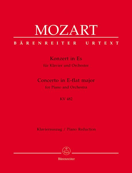Concerto No. 22 In E Flat Major K. 482 : For Piano and Orchestra - reduction For Two Pianos.