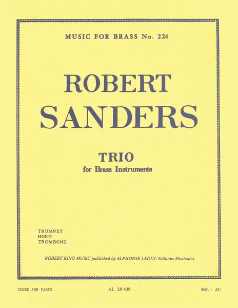 Trio : For Trumpet, Horn and Trombone.