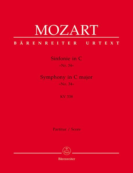 Symphony No. 34 In C Major, K. 338 : For Orchestra / edited by Friedrich Schnapp.