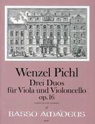 Drei Duos, Op. 16 : Für Viola und Violoncello = Three Duos For Viola and Violoncello.