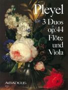 3 Duos Op. 44 : Für Flöte und Viola.