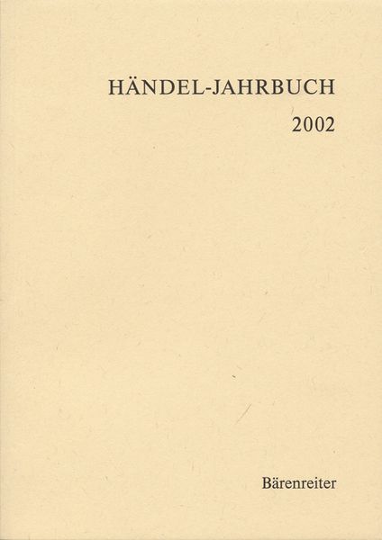 Händel-Jahrbuch 2002.