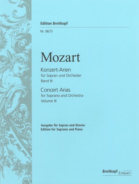 Konzert Arien Für Sopran und Orchester, Band 3 - Ausgabe Für Sopran und Klavier.