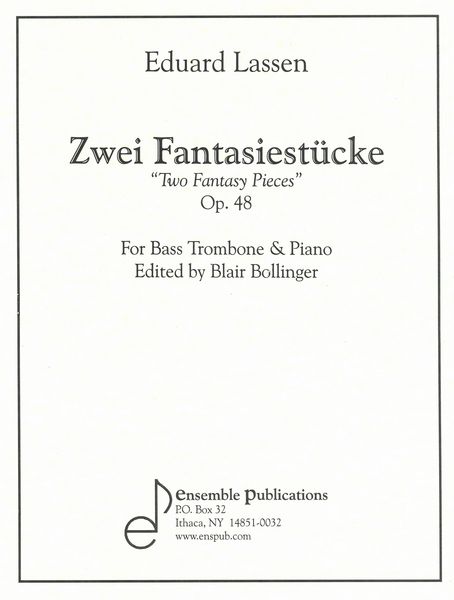 Fantasy Pieces (2) (Bollinger) : For Bass Trombone and Piano.