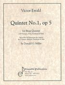 Quintet No. 1 : For Two Trumpets, Horn, Trombone and Tuba / edited by Donald Miller.