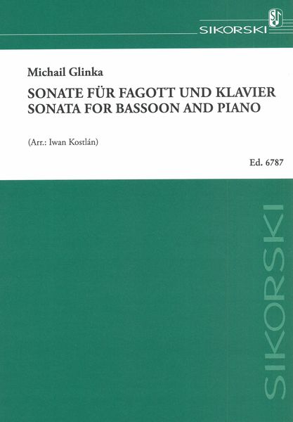 Sonata : For Bassoon and Piano.