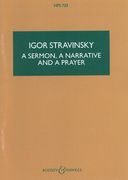 Sermon, A Narrative and A Prayer, A : For Speaker, A T Soli and Mixed Chorus.