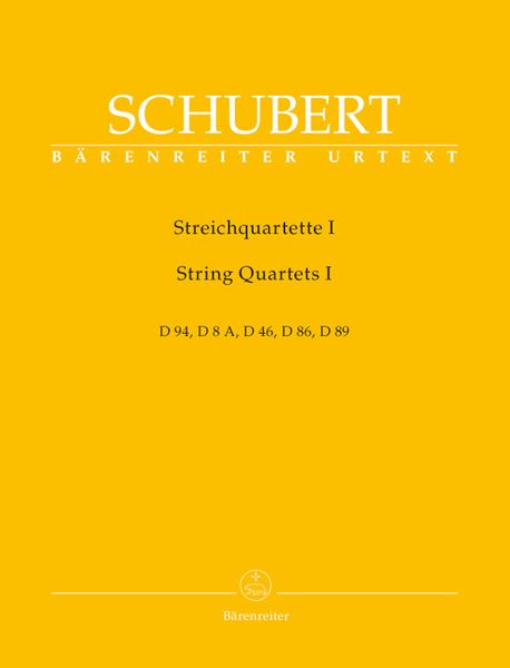 String Quartets I : D. 94, D. 8 A, D. 46, D. 86 and D. 89.