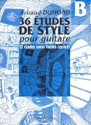 36 Etudes De Style : Pour Guitare, Cahier B : 12 Etudes Assez Faciles (Cycle 2).