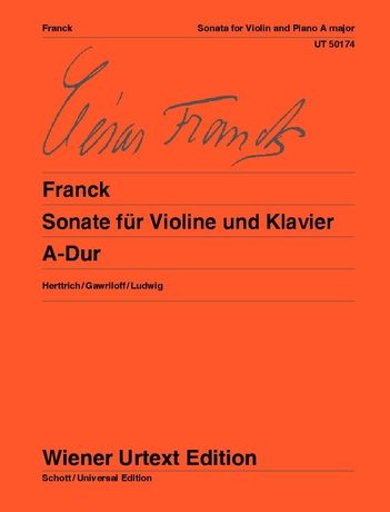 Sonata In A Major : For Violin and Piano.