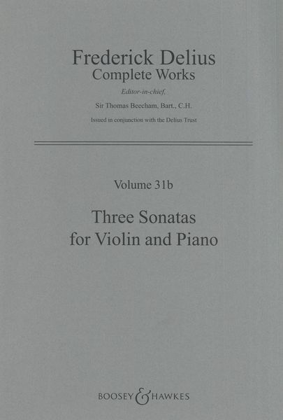 Three Sonatas : For Violin and Piano.